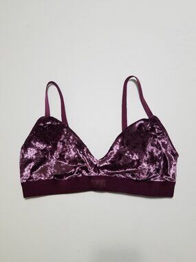 PINK Victoria's Secret Bralette Velvet Padded Bra Size XXL